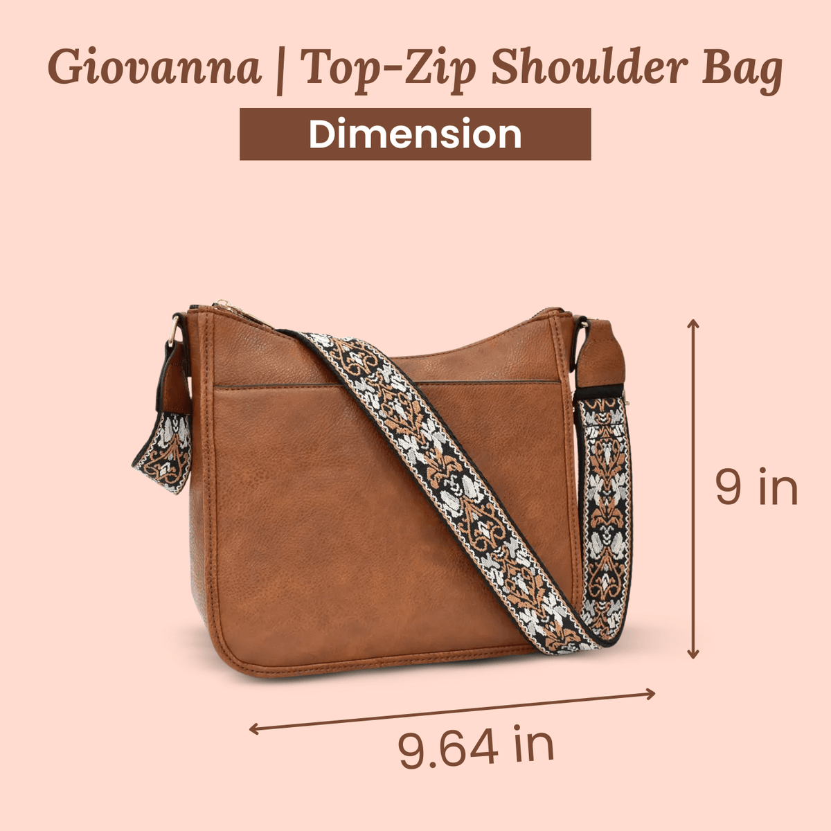 Elena | Sac Porté Épaule Motif Quotidien