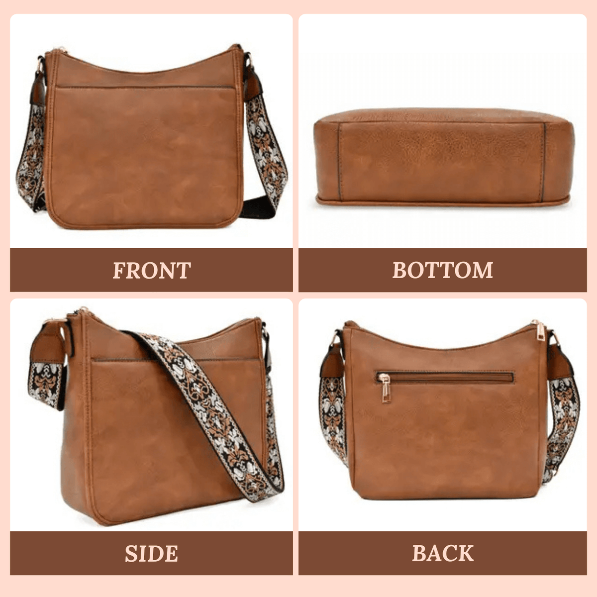 Elena | Sac Porté Épaule Motif Quotidien