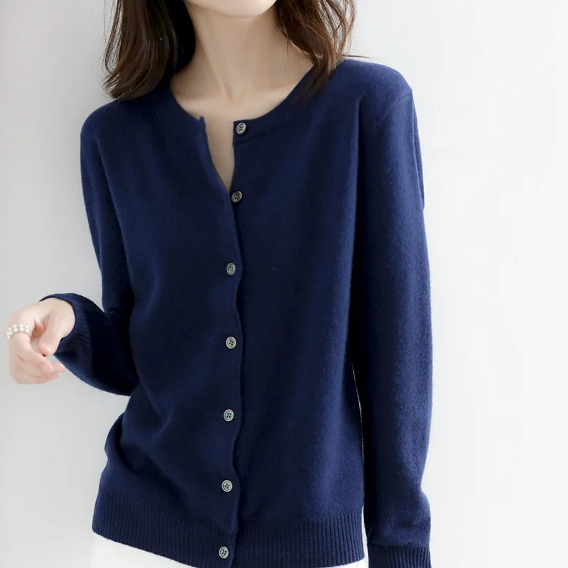 DELAUNAY | Cardigan Fin Col Montant Léa