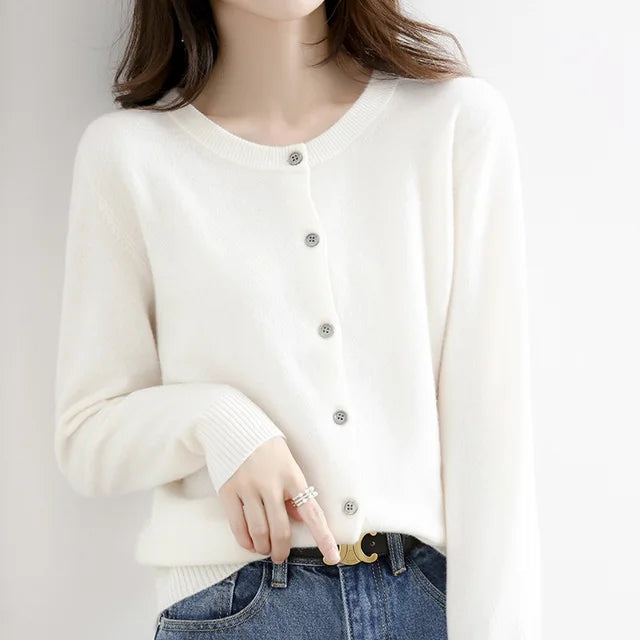 DELAUNAY | Cardigan Fin Col Montant Léa