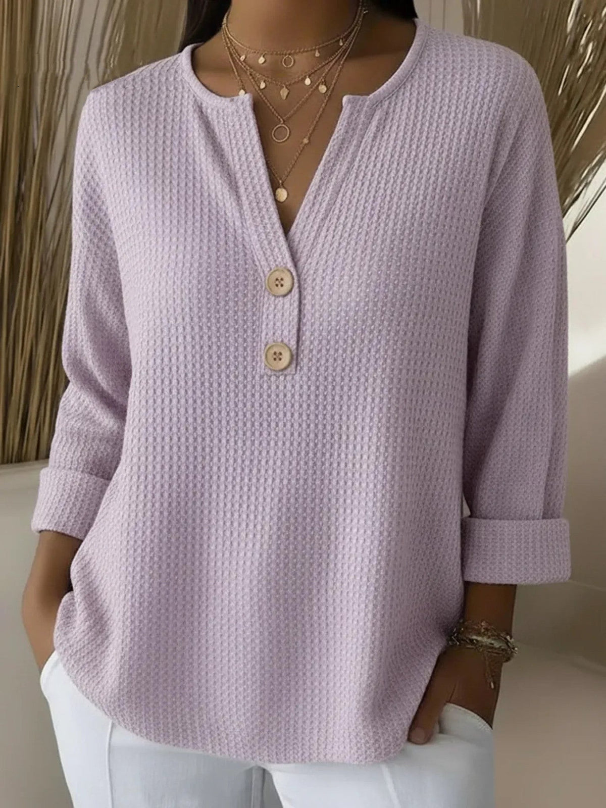 DELAUNAY | Haut Henley Gaufré Michèle