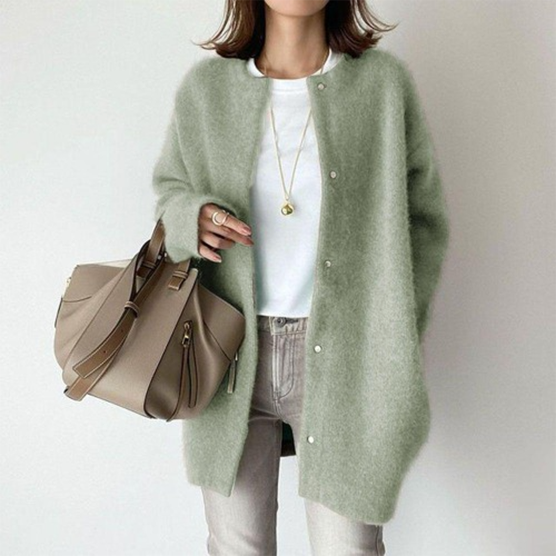 DELAUNAY | Cardigan Long sans Col Léa