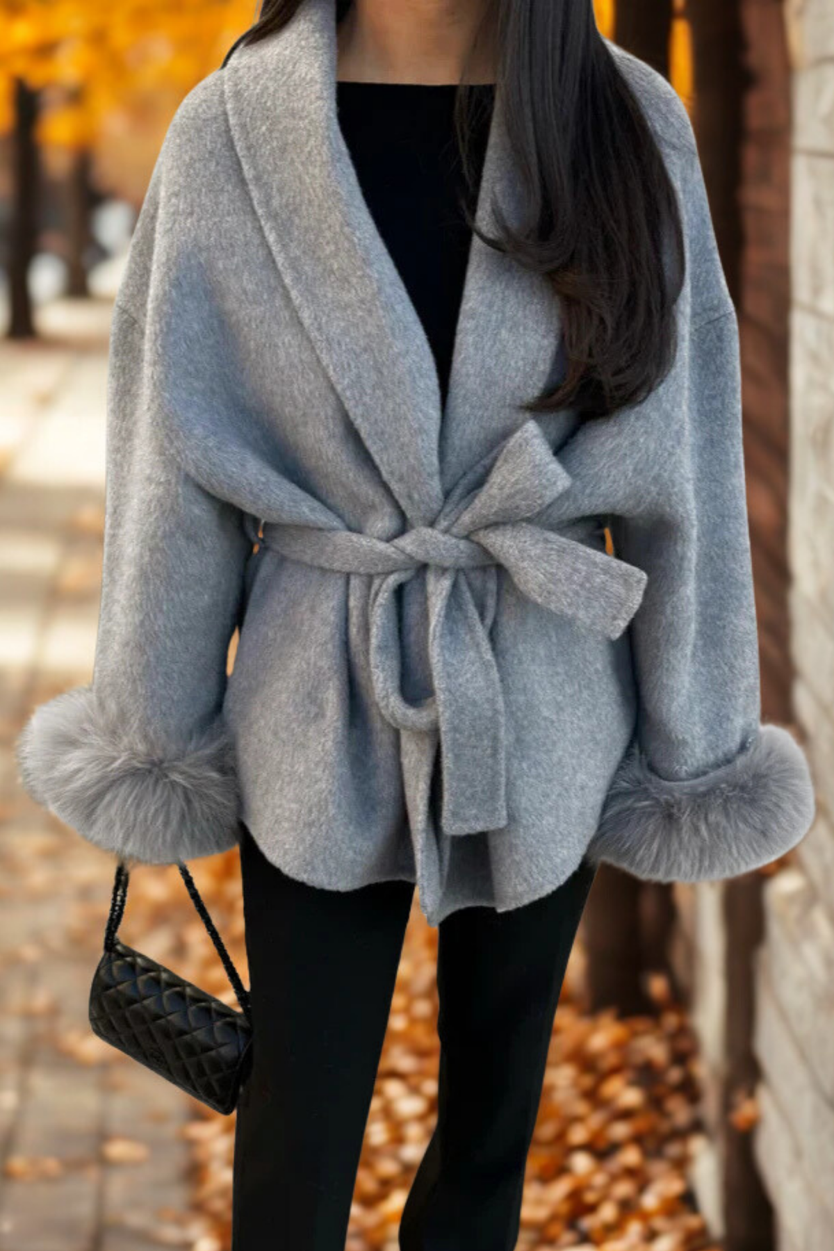 DELAUNAY | Manteau Fourrure Manche