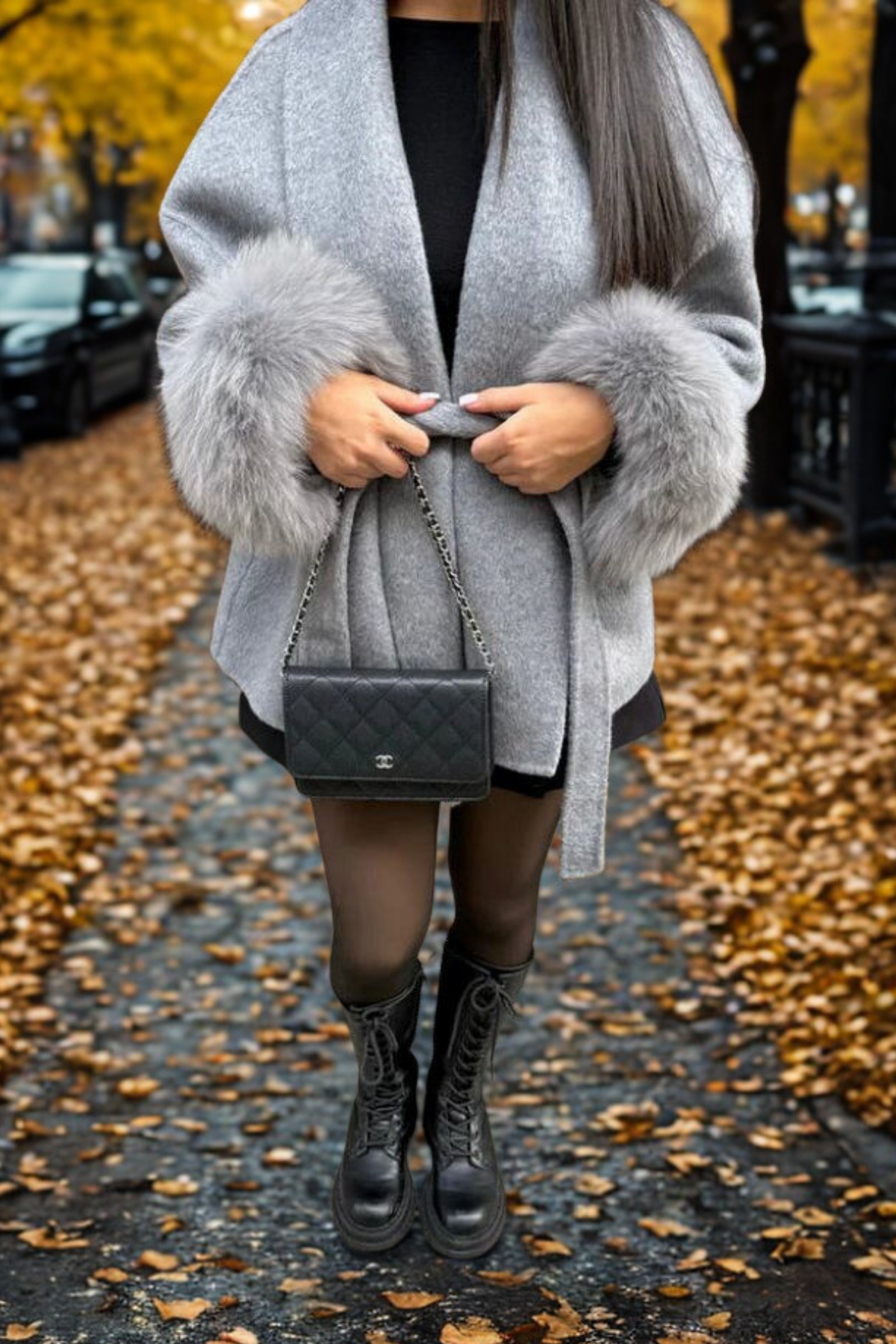 DELAUNAY | Manteau Fourrure Manche