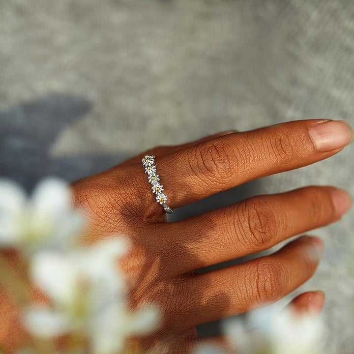 Delaunay | BAGUE RÉGLABLE EN ARGENT AVEC MARGUERITE
