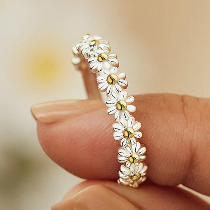Delaunay | BAGUE AJUSTABLE EN ARGENT AVEC MARGUERITE