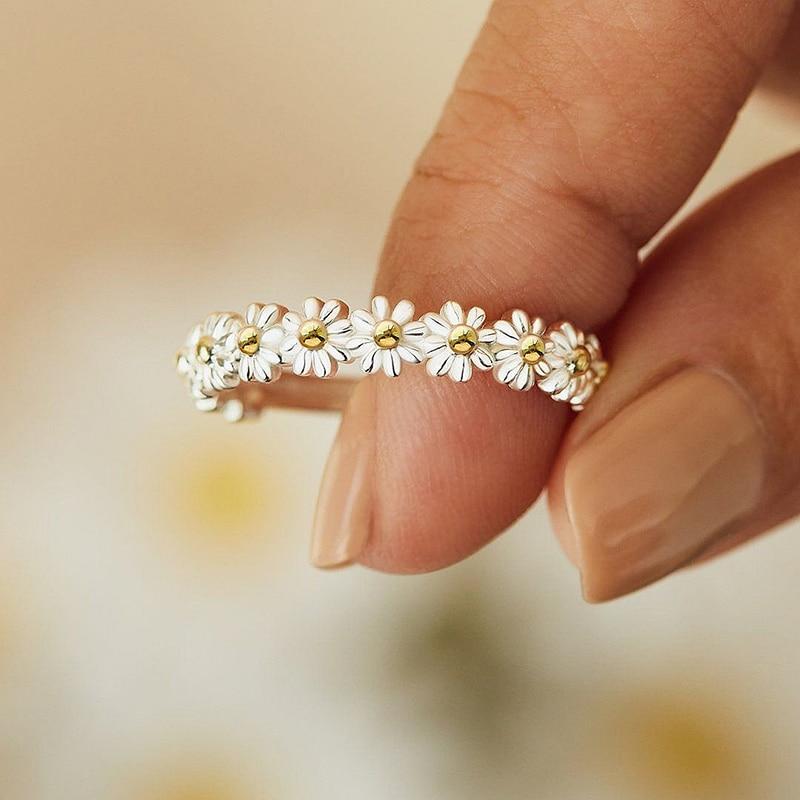 Delaunay | BAGUE RÉGLABLE EN ARGENT AVEC MARGUERITE