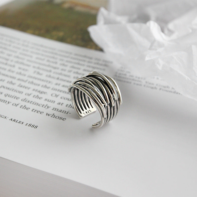 Delaunay | BAGUE AJUSTABLE EN ARGENT À COUCHES