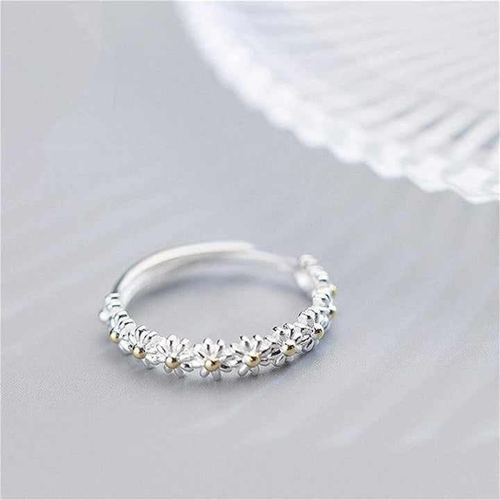 Delaunay | BAGUE RÉGLABLE EN ARGENT AVEC MARGUERITE