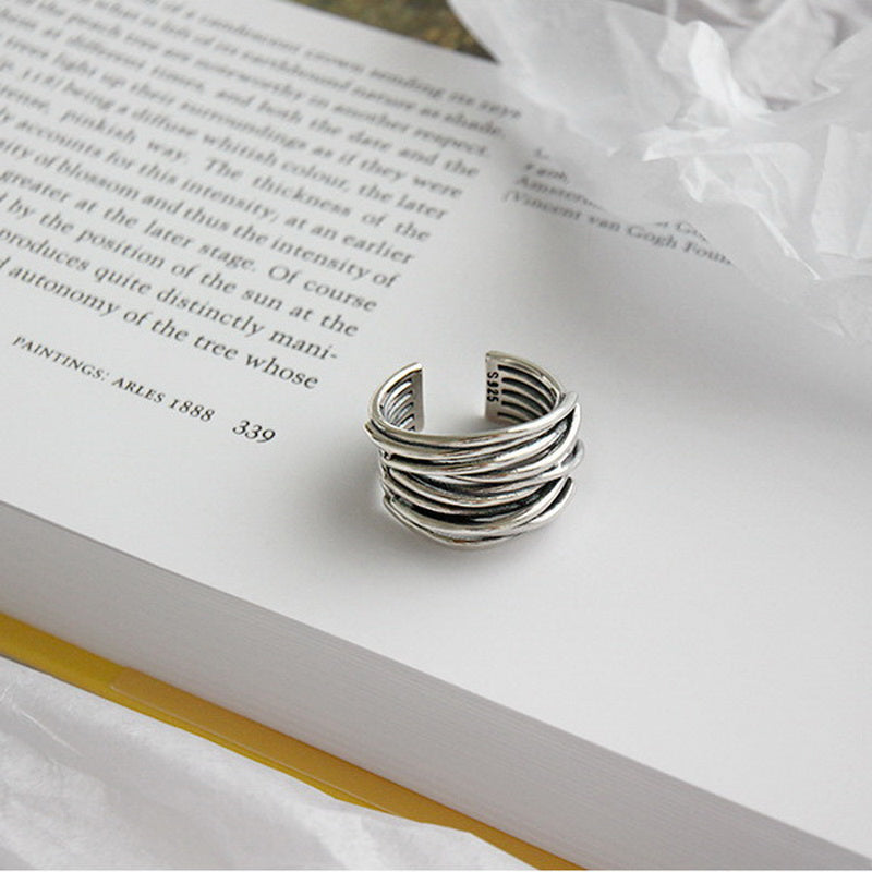 Delaunay | BAGUE AJUSTABLE EN ARGENT À COUCHES