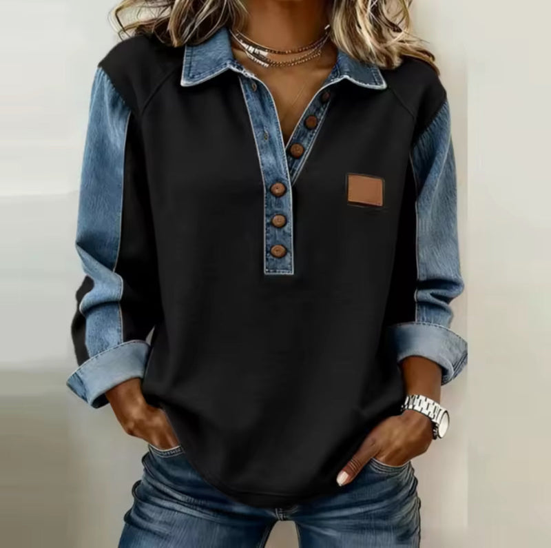 Voxanne™ | Pull col effet jean
