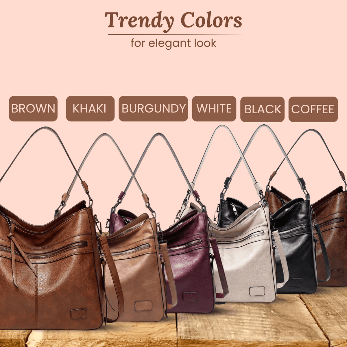 Serena | Sac Porté Épaule à Fermeture Zippée