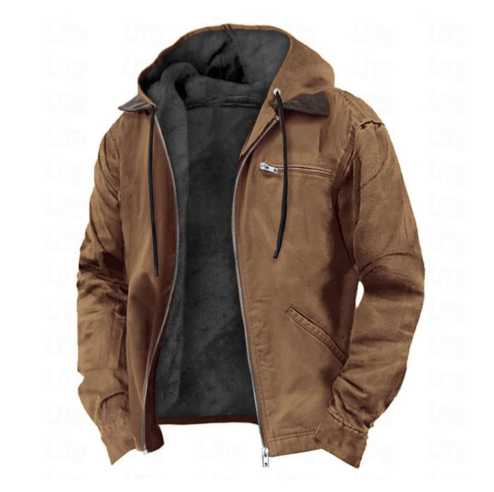 Isak™ | Veste Vintage à Capuche Chaude et Doublée en Fleece