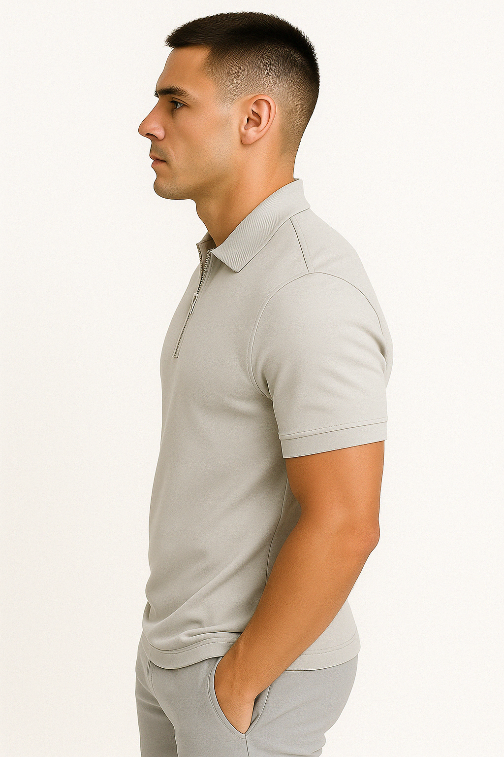 DELAUNAY | Polo Moderne avec Zip Mi-Haut