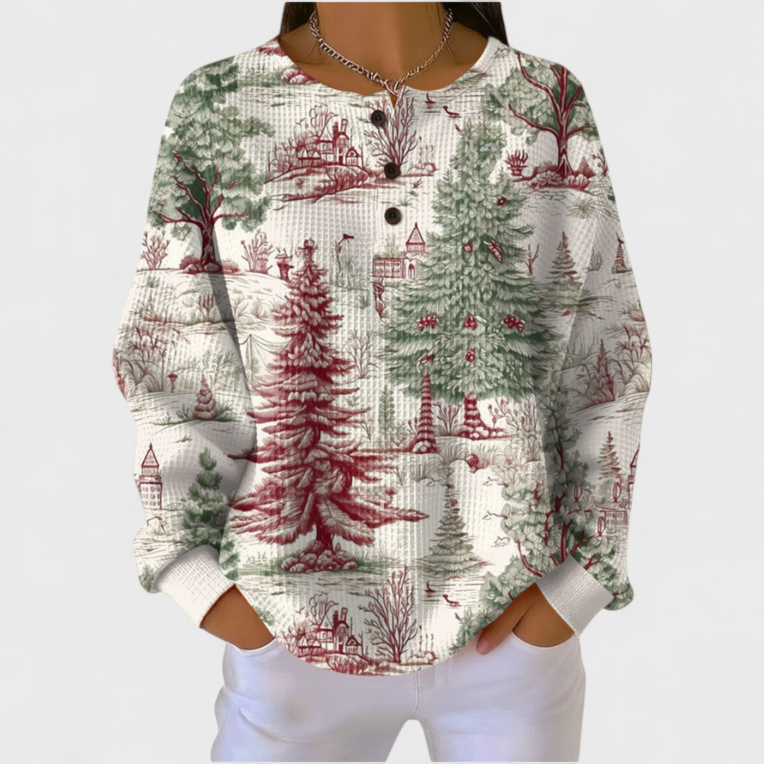 DELAUNAY | Pull Gaufré Toile de Jouy Chloé