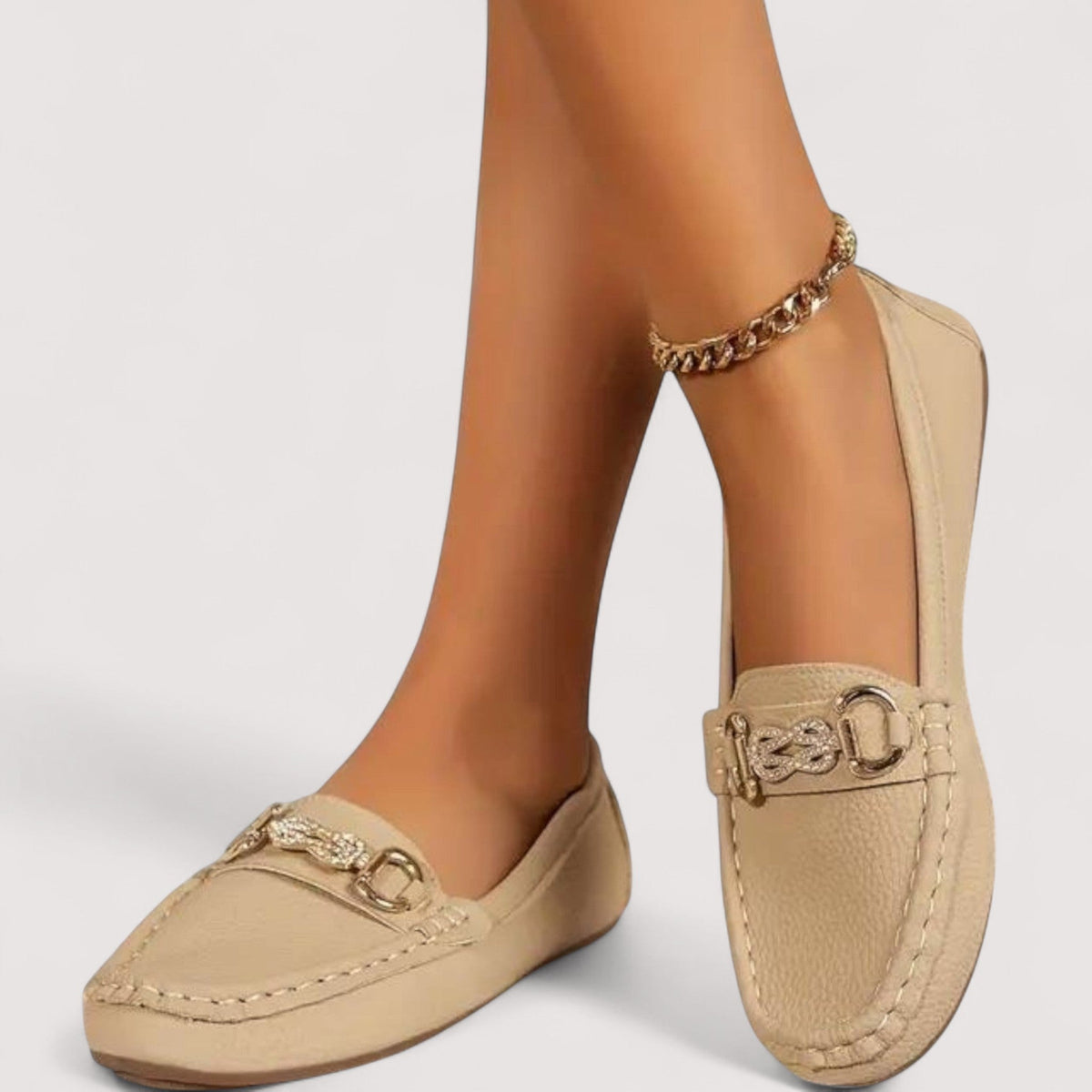 DELAUNAY | Mocassins Souples Mors Doré Chloé