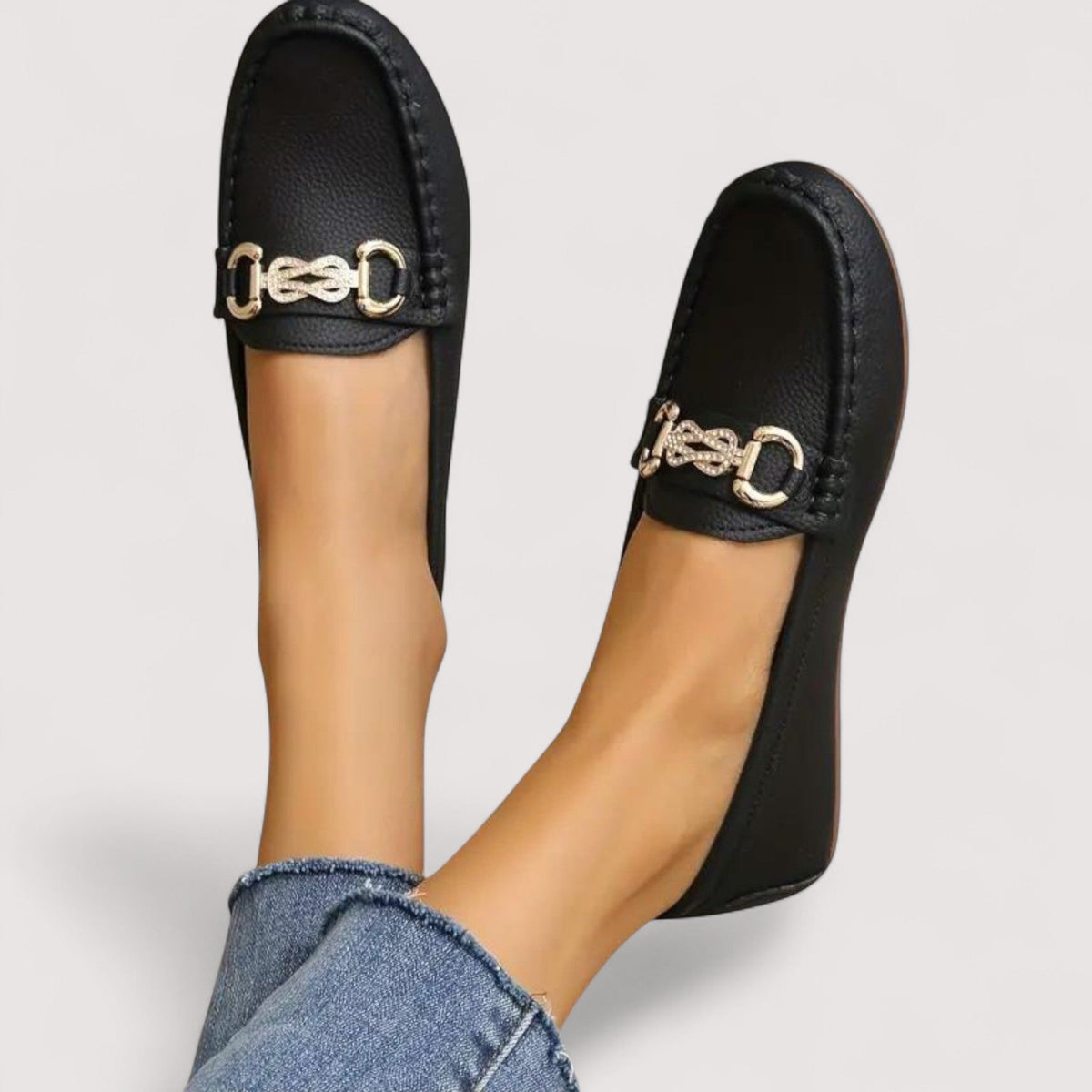 DELAUNAY | Mocassins Souples Mors Doré Chloé