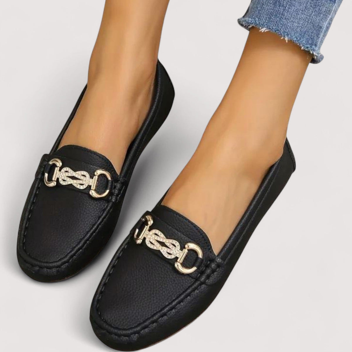 DELAUNAY | Mocassins Souples Mors Doré Chloé