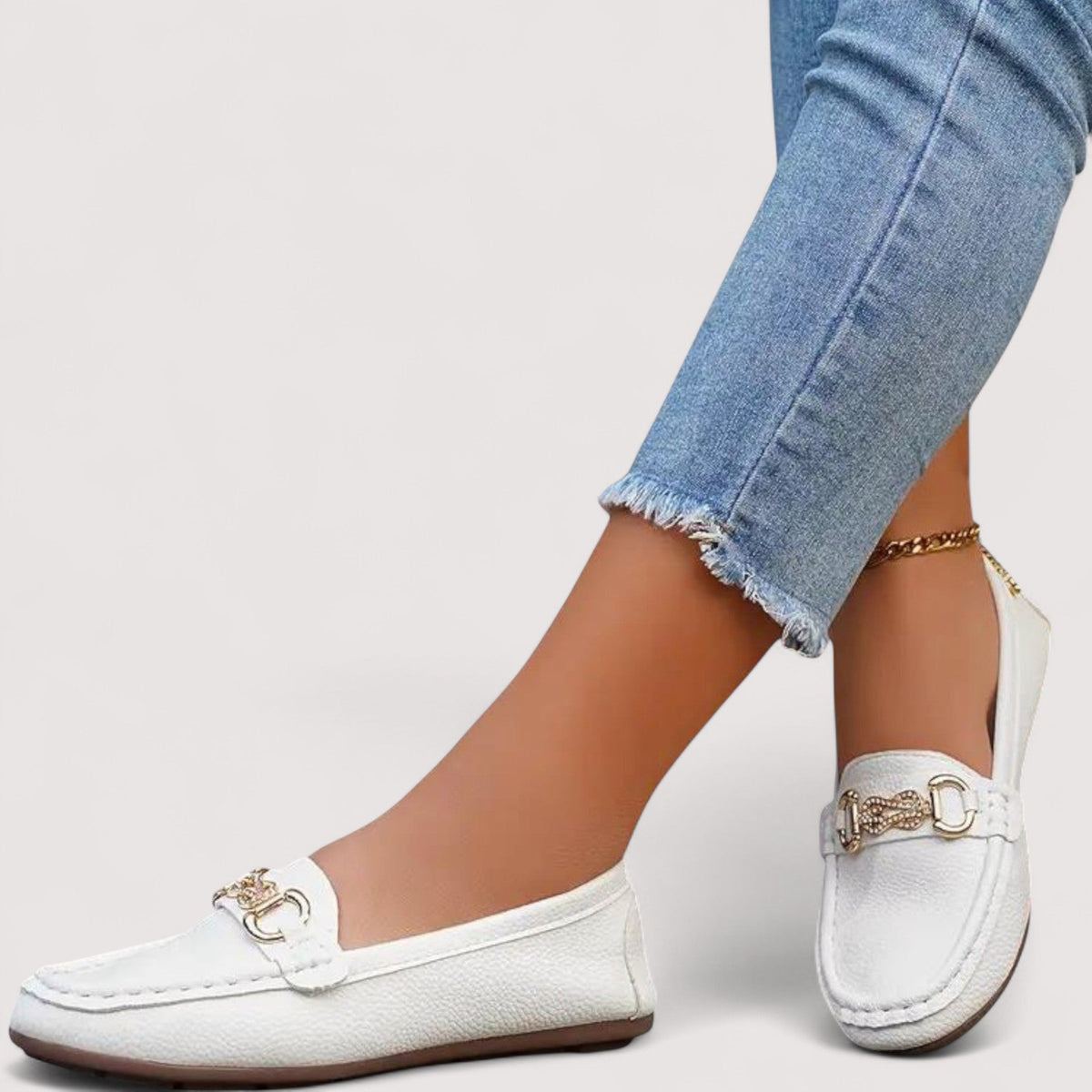 DELAUNAY | Mocassins Souples Mors Doré Chloé