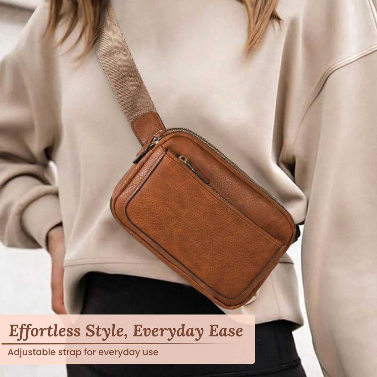 Valentina | Sac Ceinture à Zip