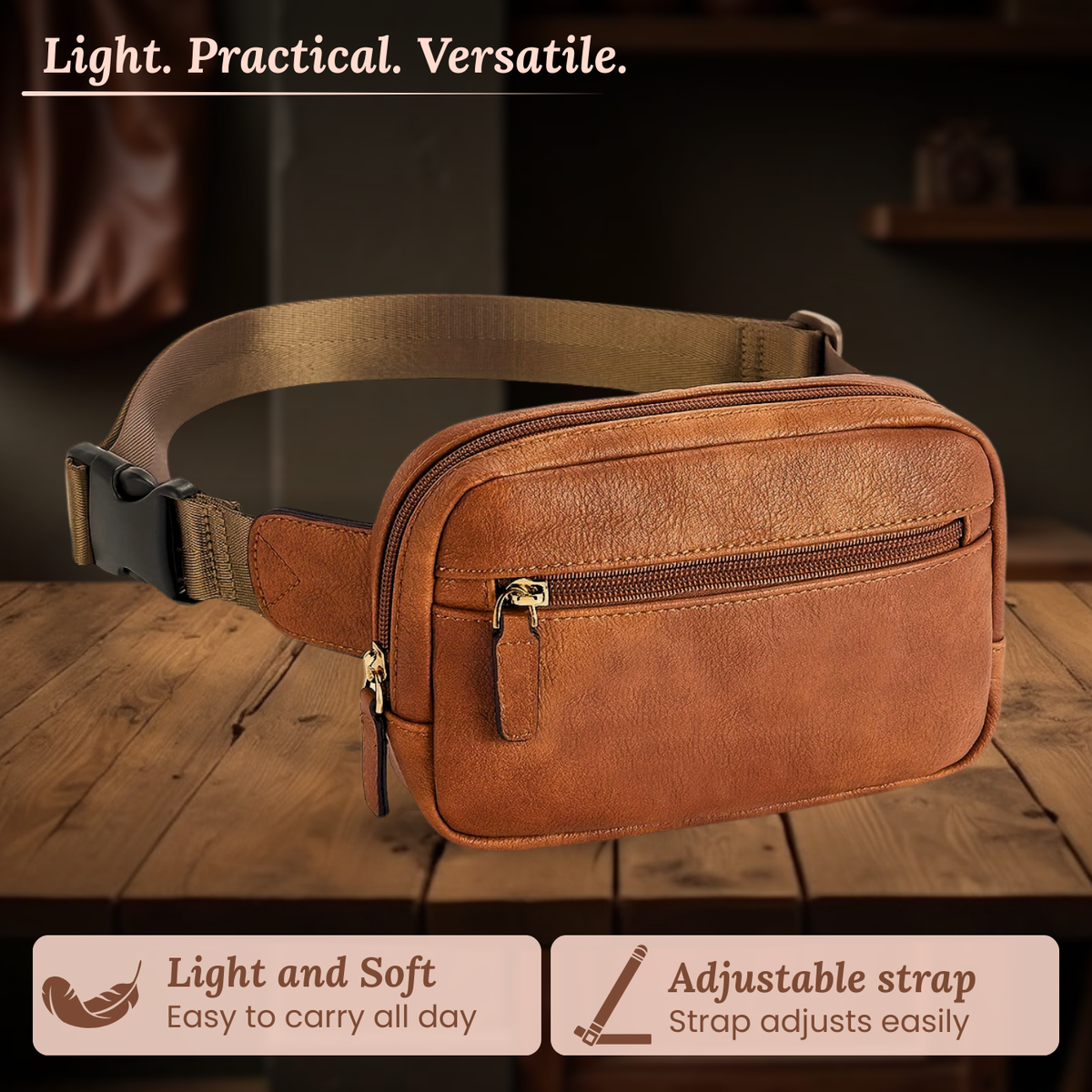 Valentina | Sac Ceinture à Zip