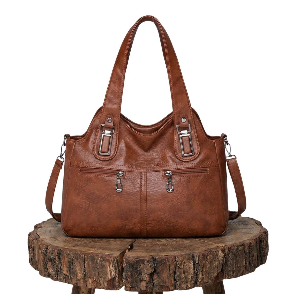 Flavia | Sac Porté Épaule à Double Zip