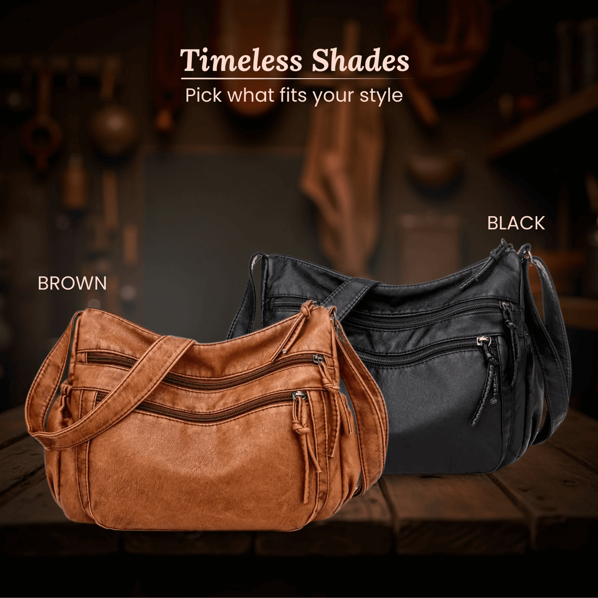 Federica | Sac Porté Épaule Multi-Poches