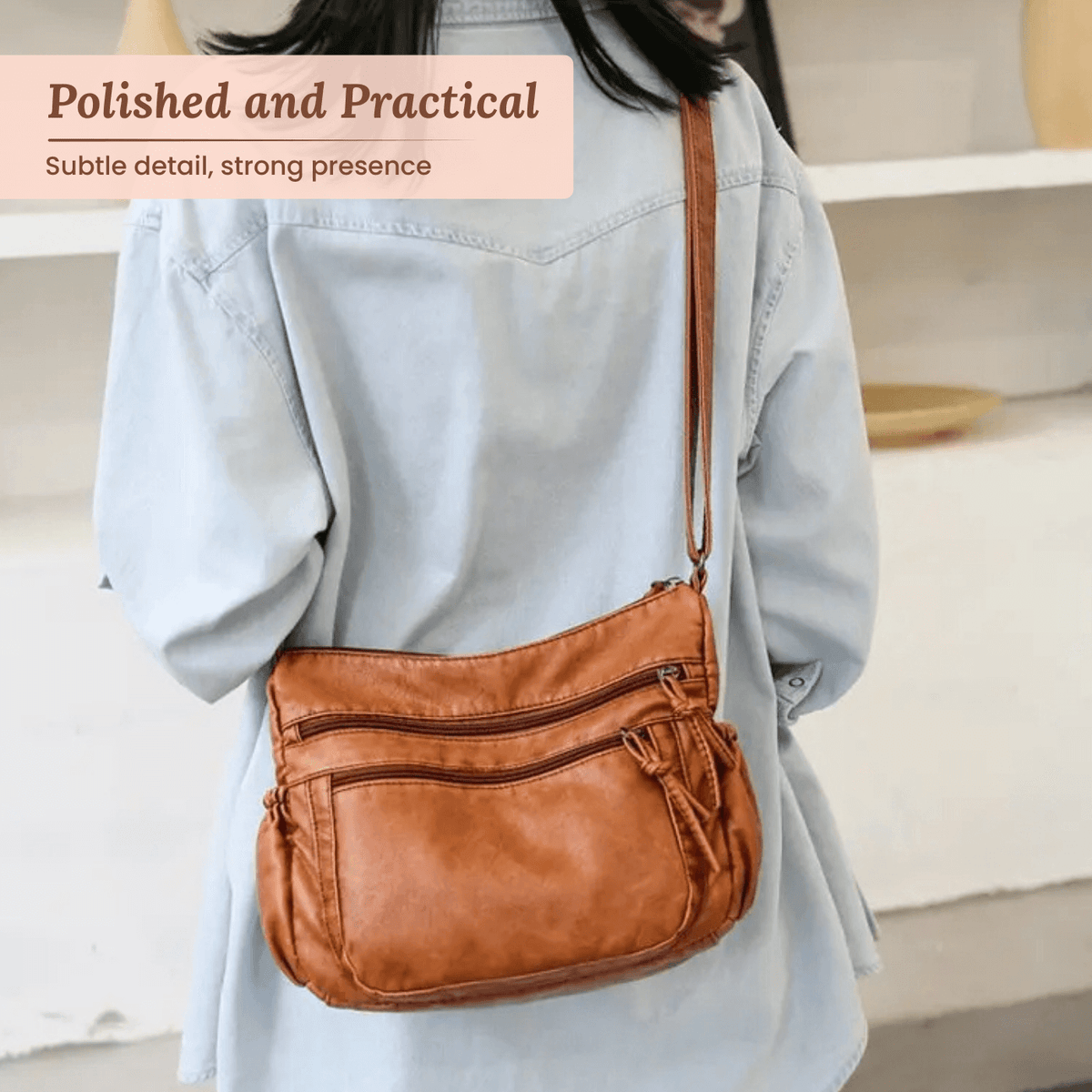 Federica | Sac Porté Épaule Multi-Poches