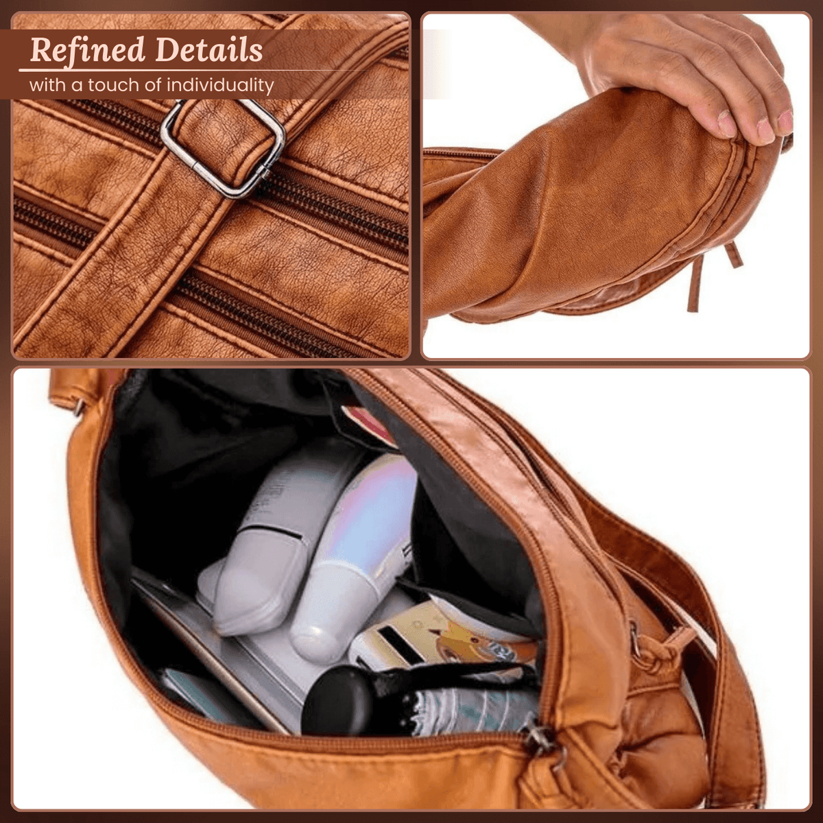 Federica | Sac Porté Épaule Multi-Poches