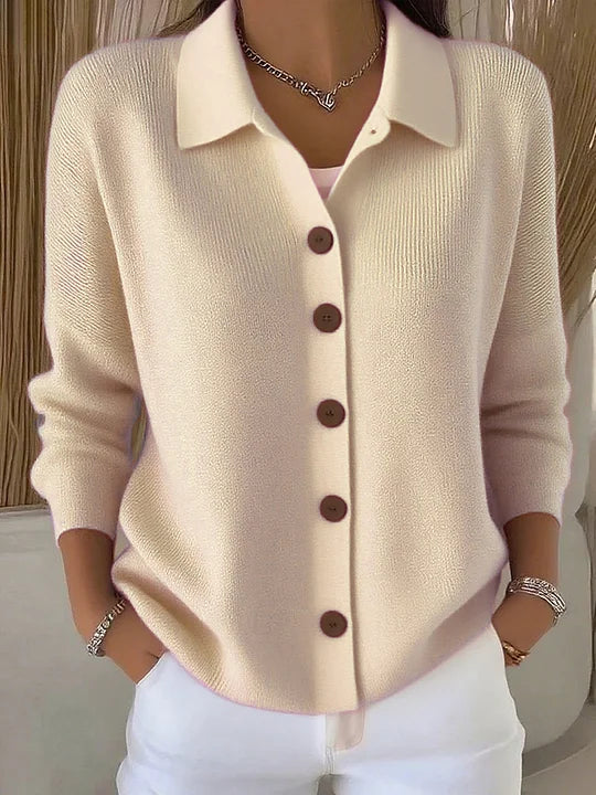DELAUNAY | Cardigan Col Polo Boutonné Isabelle