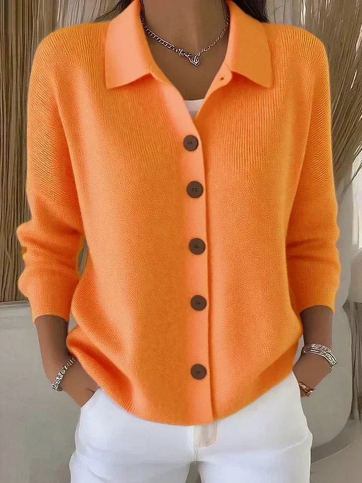 DELAUNAY | Cardigan Col Polo Boutonné Isabelle