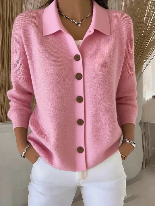 DELAUNAY | Cardigan Col Polo Boutonné Isabelle