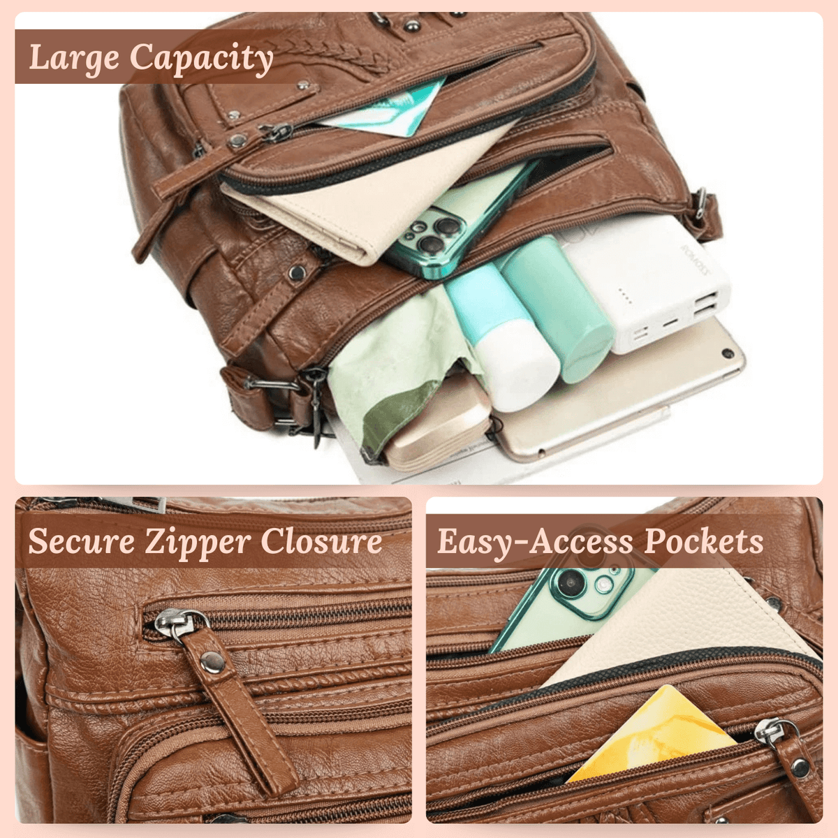 Serafina | Sac Bandoulière Charme Utilitaire