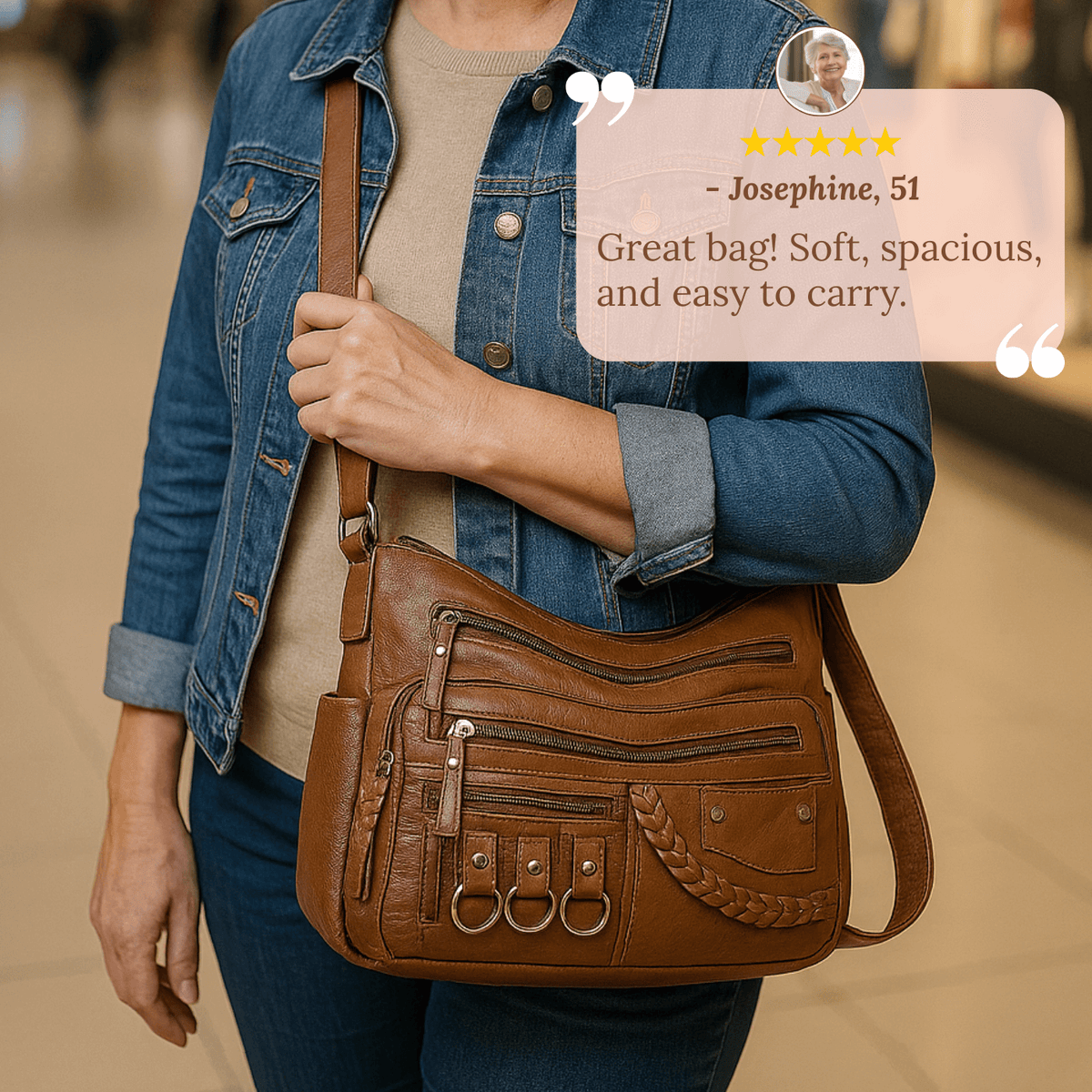 Serafina | Sac Bandoulière Charme Utilitaire