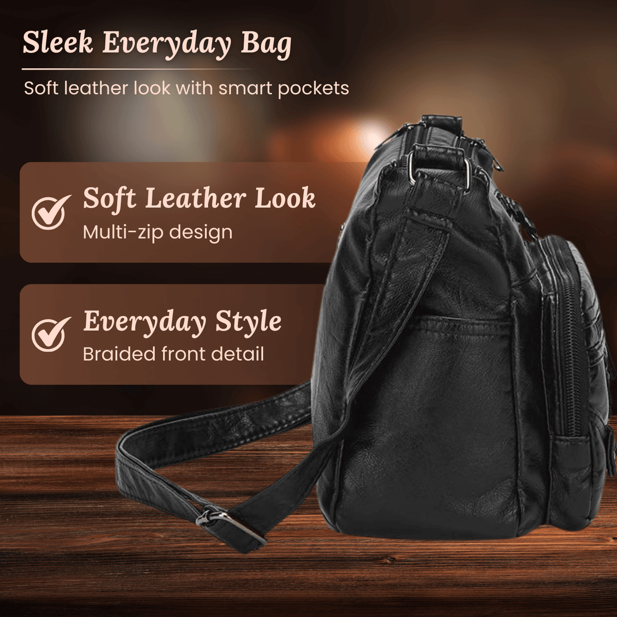 Greta | Sac Bandoulière Charme Tressé
