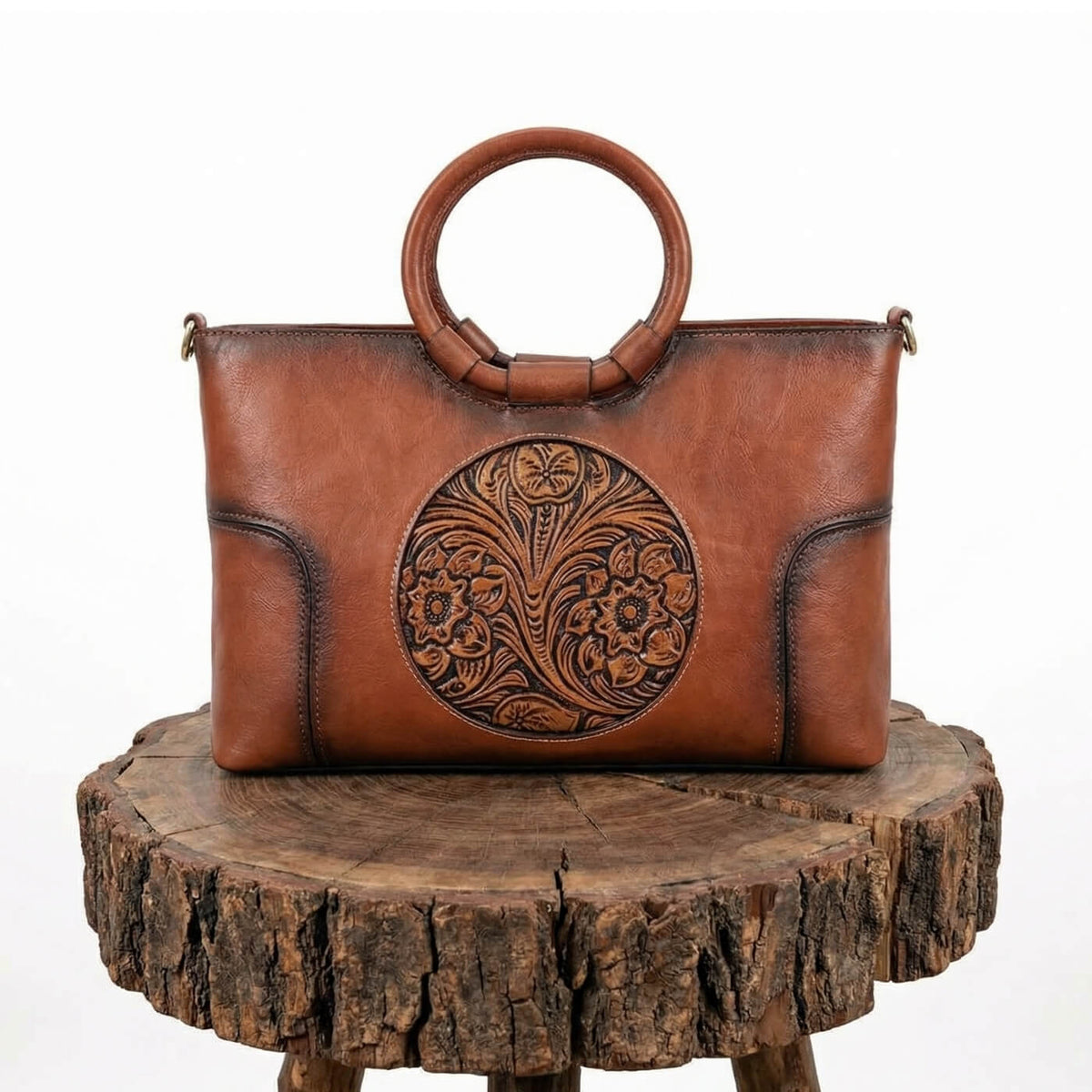 Luciana | Sac à Main à Détail Sculpté