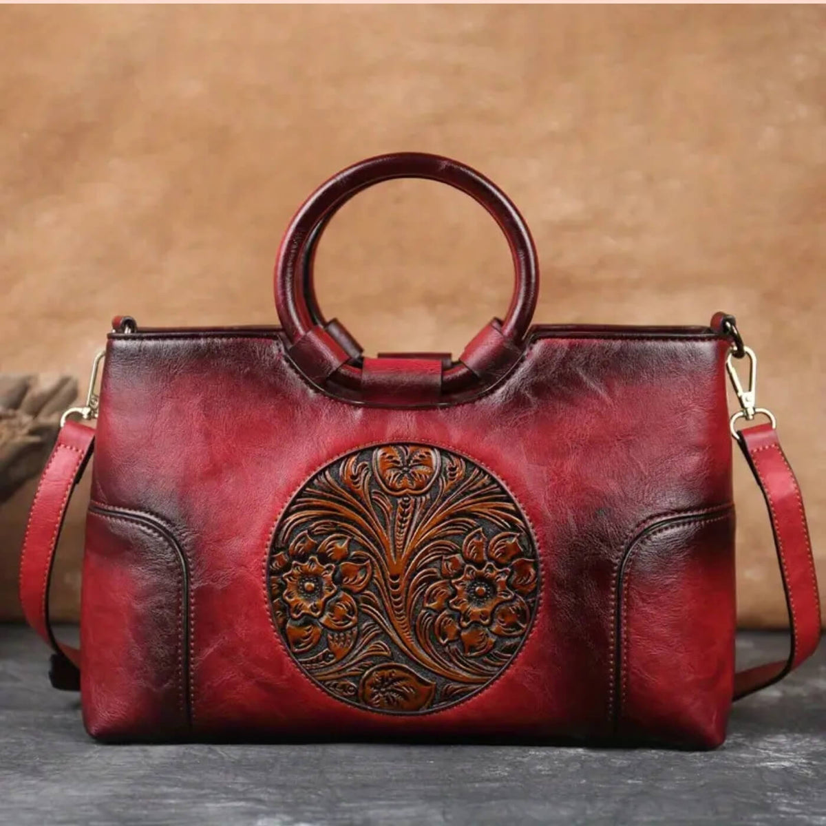 Luciana | Sac à Main à Détail Sculpté