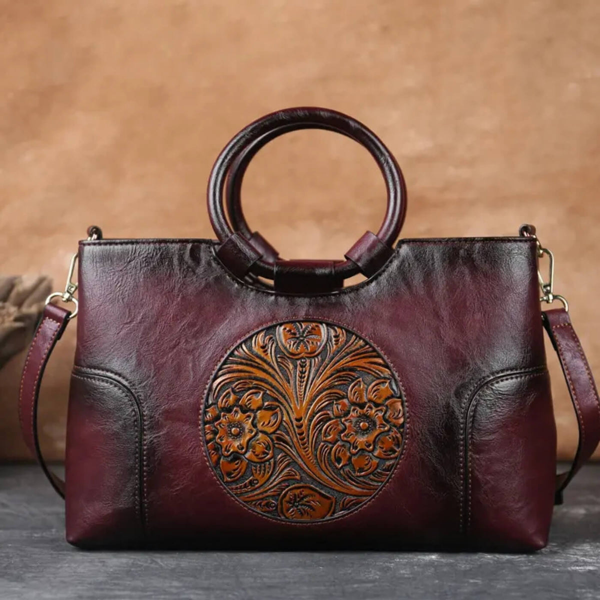 Luciana | Sac à Main à Détail Sculpté