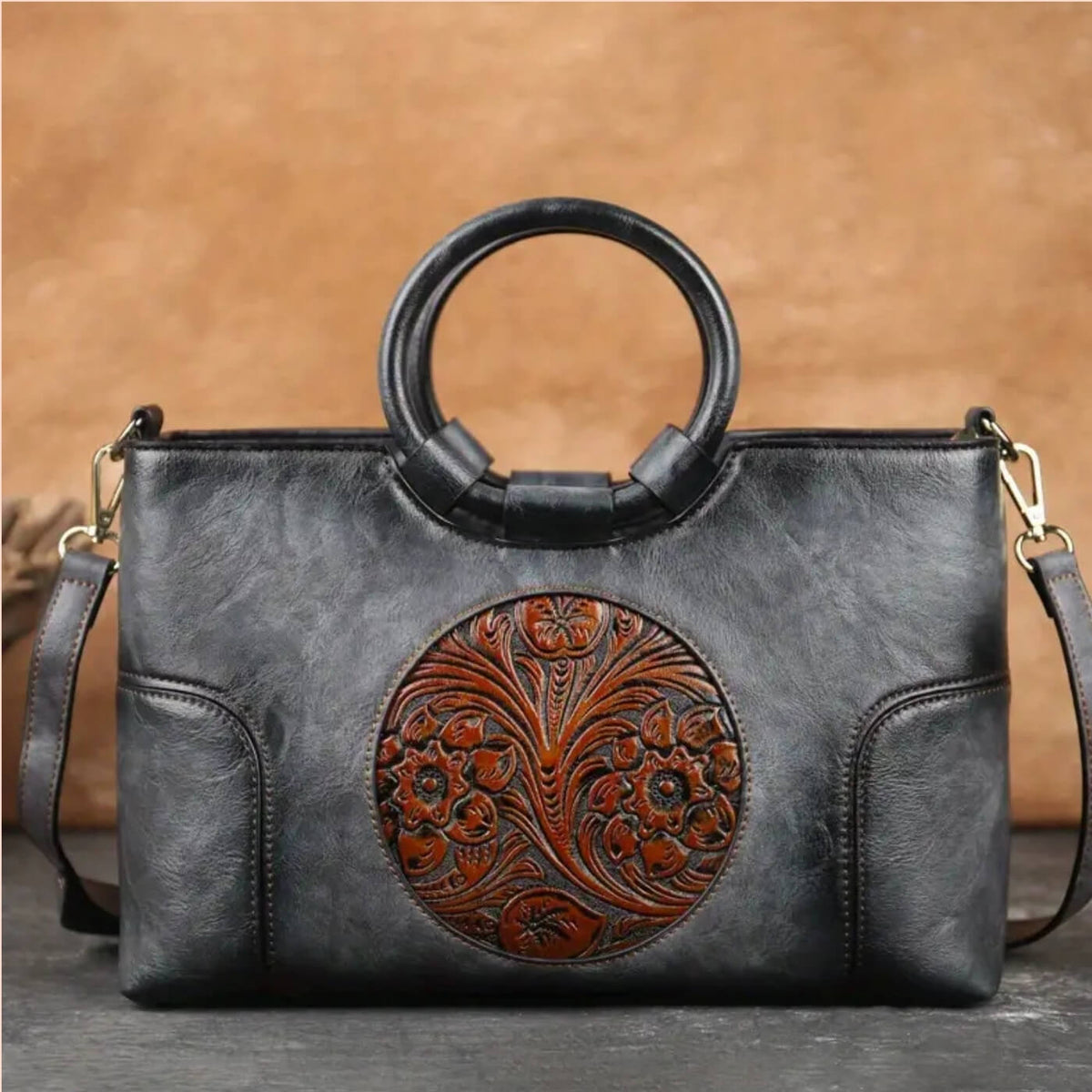 Luciana | Sac à Main à Détail Sculpté