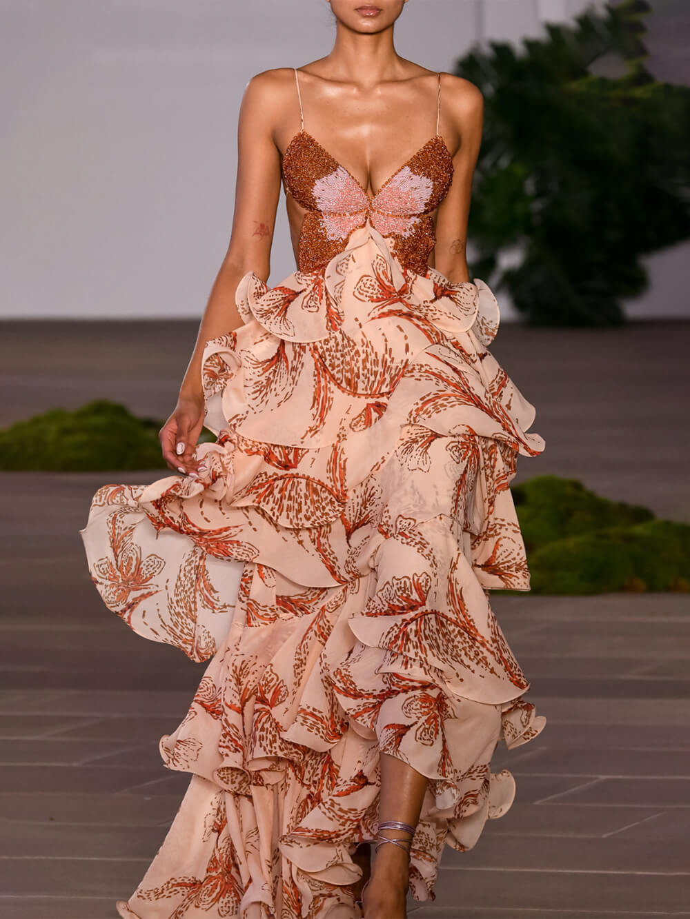 DELAUNAY | Robe Maxi Papillon Signature