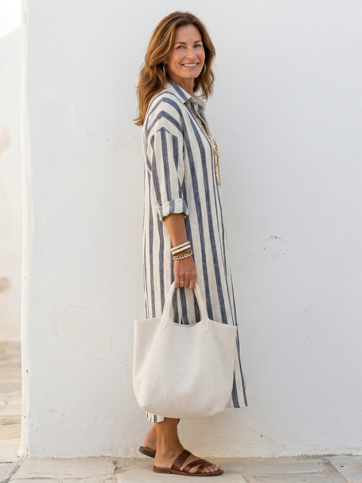 Delaunay | Robe Chemise Longues Rayée Naomi