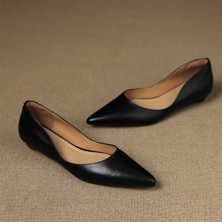DELAUNAY | Ballerines Pointues en Cuir Marie