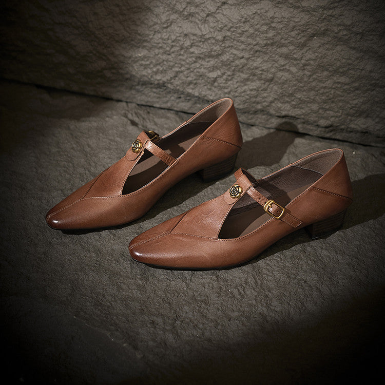 Camélia | Talons en Cuir