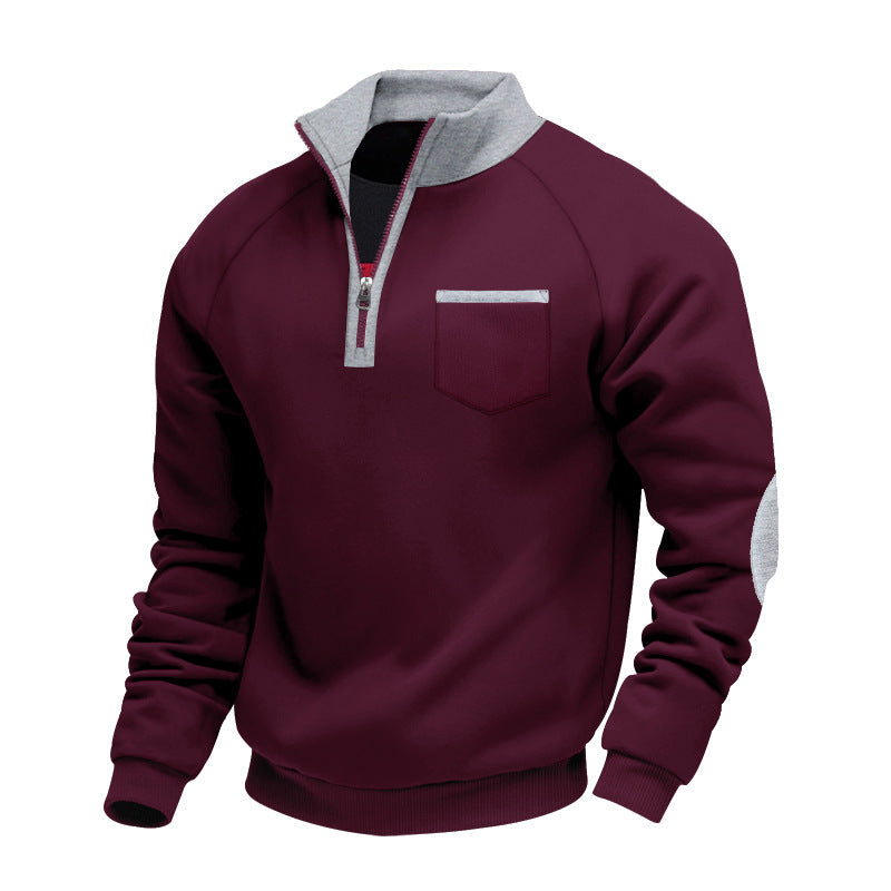DELAUNAY | Pull en Polaire avec Moitié Zip pour Homme
