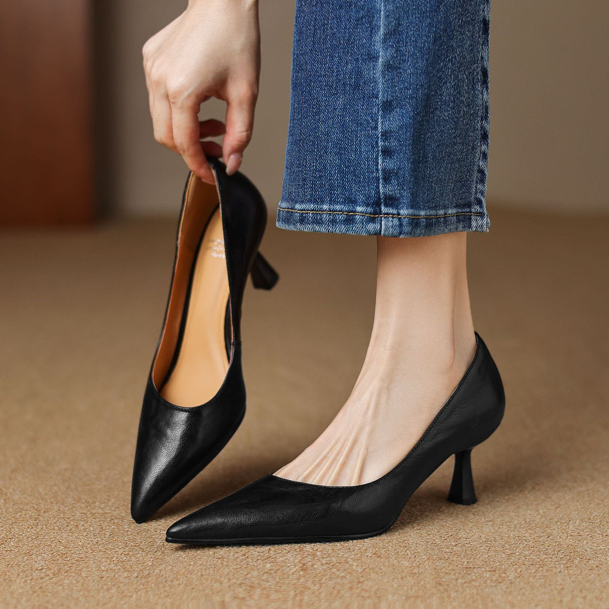 Mirelle | Talons en Cuir