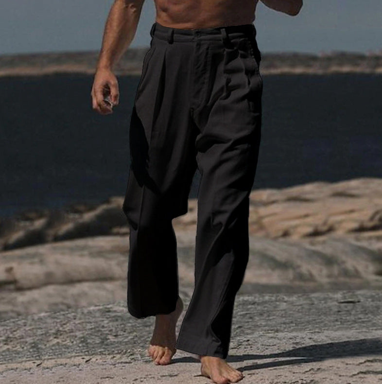 DELAUNAY | Theo Pantalons en Lin à Jambes Larges