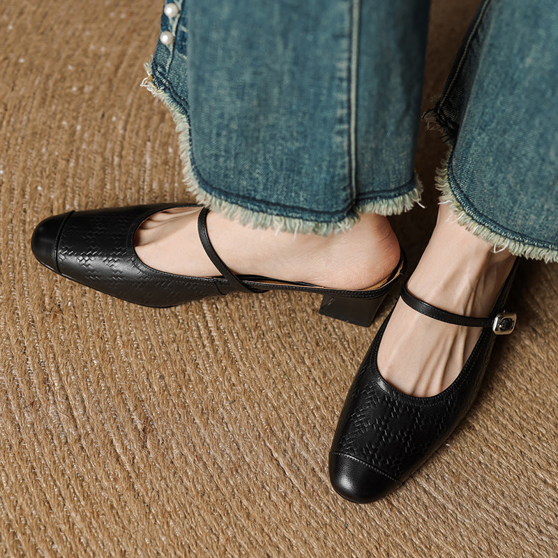 Rielle | Talons en Cuir