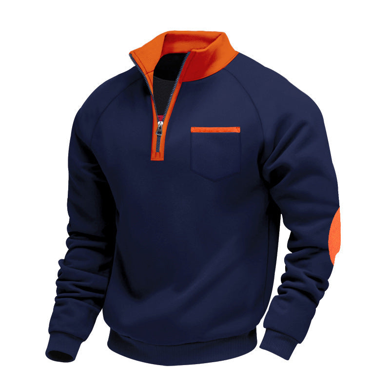DELAUNAY | Pull en Polaire avec Moitié Zip pour Homme