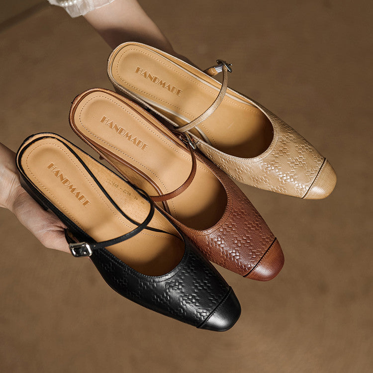 Rielle | Talons en Cuir
