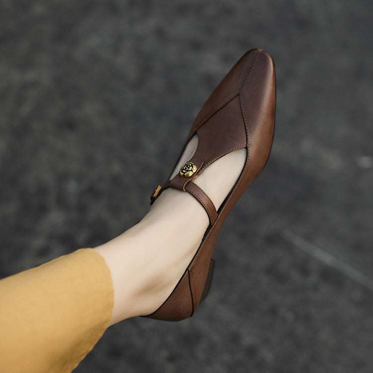 Camélia | Talons en Cuir